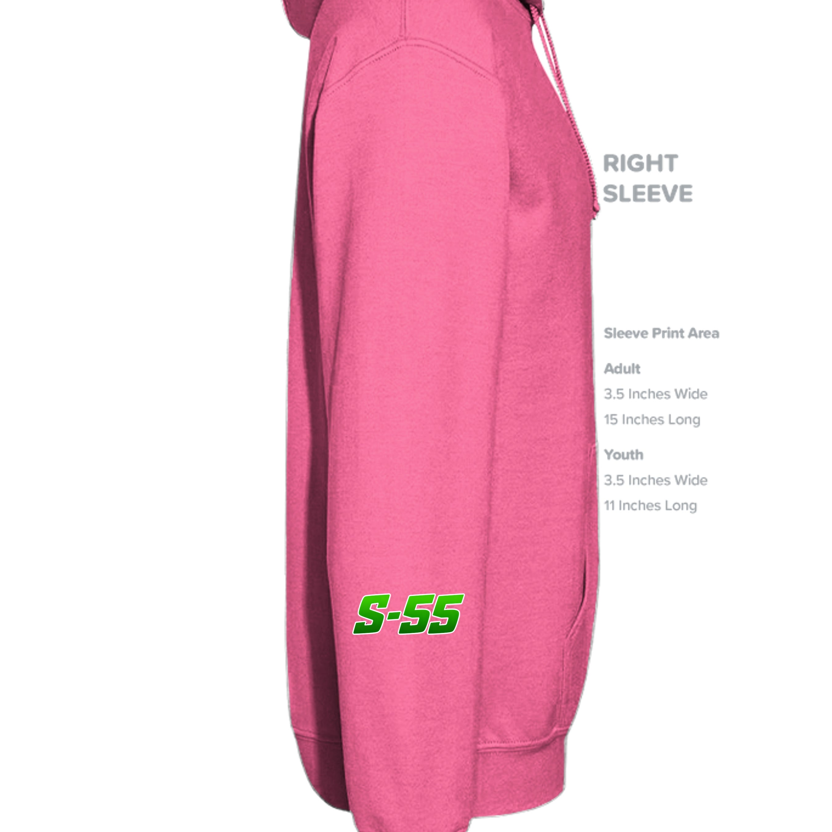 SAFETY PINK - G185 - SLEEVE_RIGHT