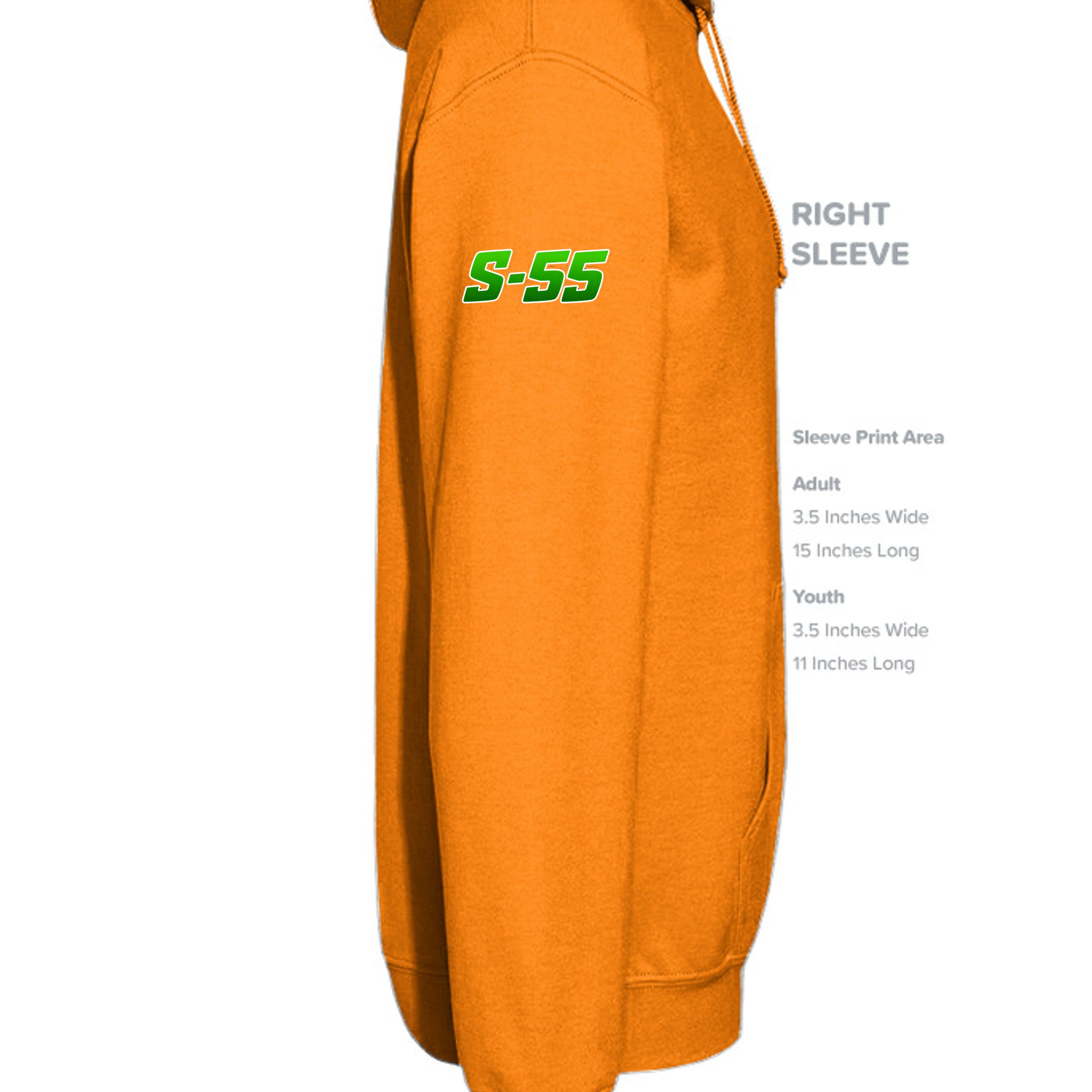 SAFETY ORANGE - G185 - SLEEVE_RIGHT