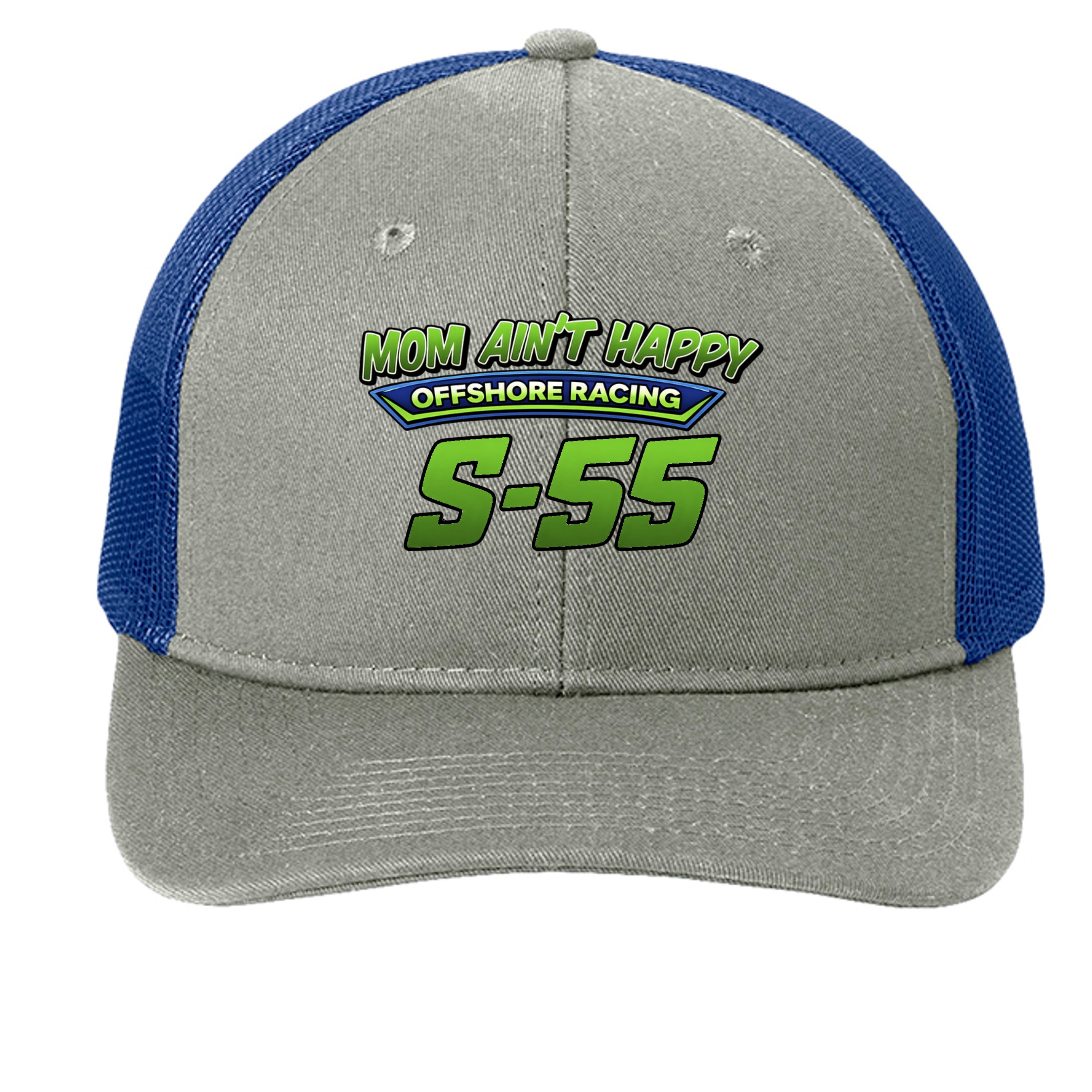 Heather Grey/ Patriot Blue - C402 - FRONT