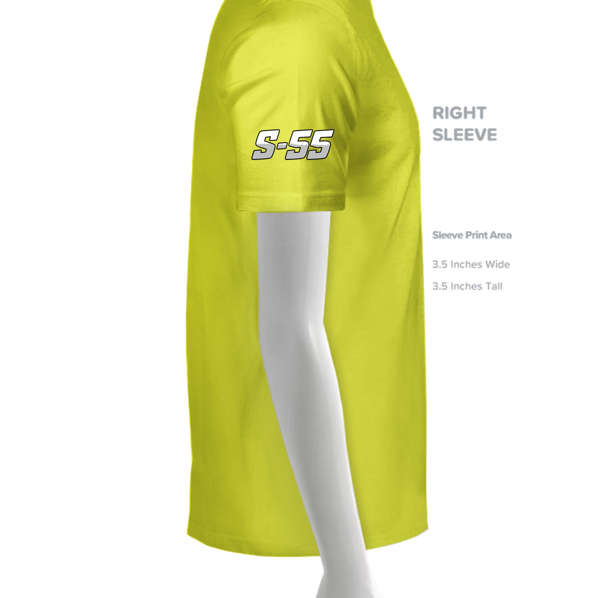 SAFETY YELLOW - TT11 - SLEEVE_RIGHT